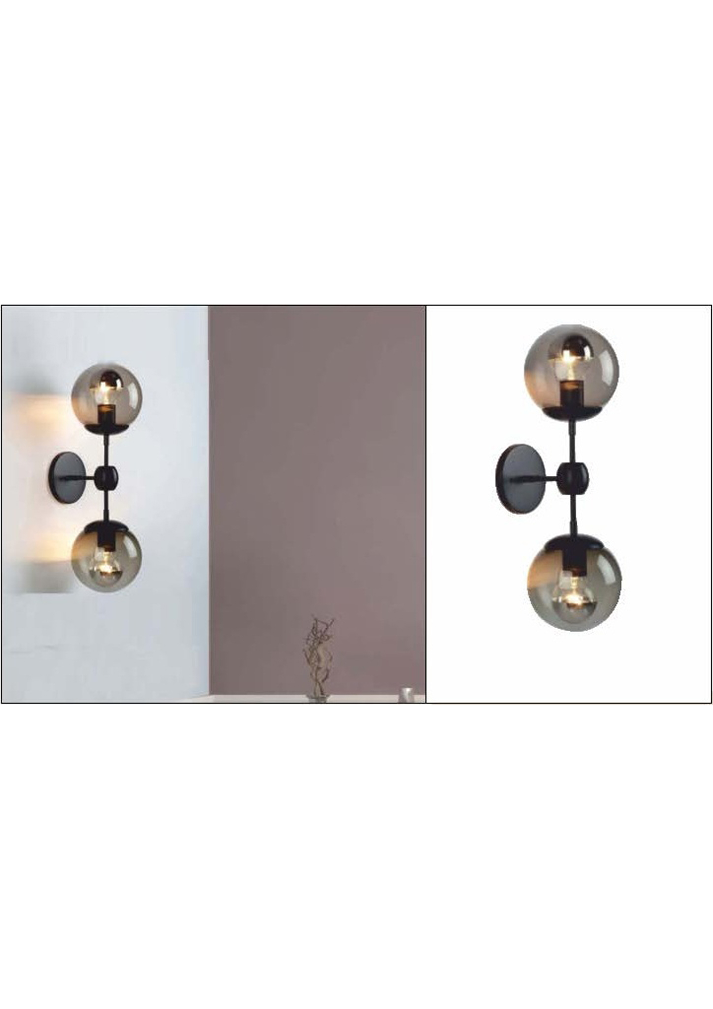 Beyond Lights - Glass Globe Sconce- GL